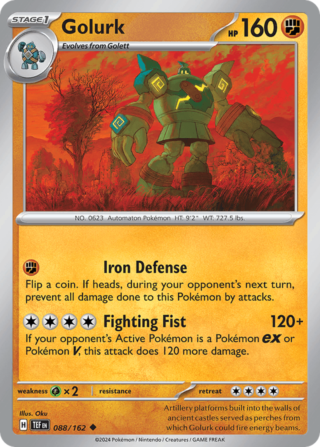 Carta Golurk 88/162 do set Temporal Forces — Pokémon TCG | Bynx