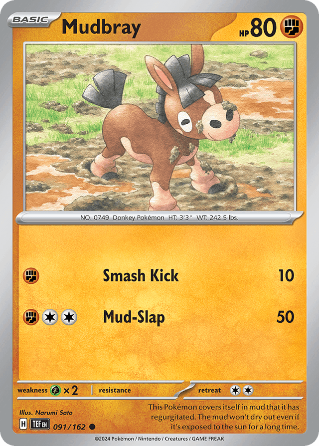 Carta Mudbray 91/162 do set Temporal Forces — Pokémon TCG | Bynx