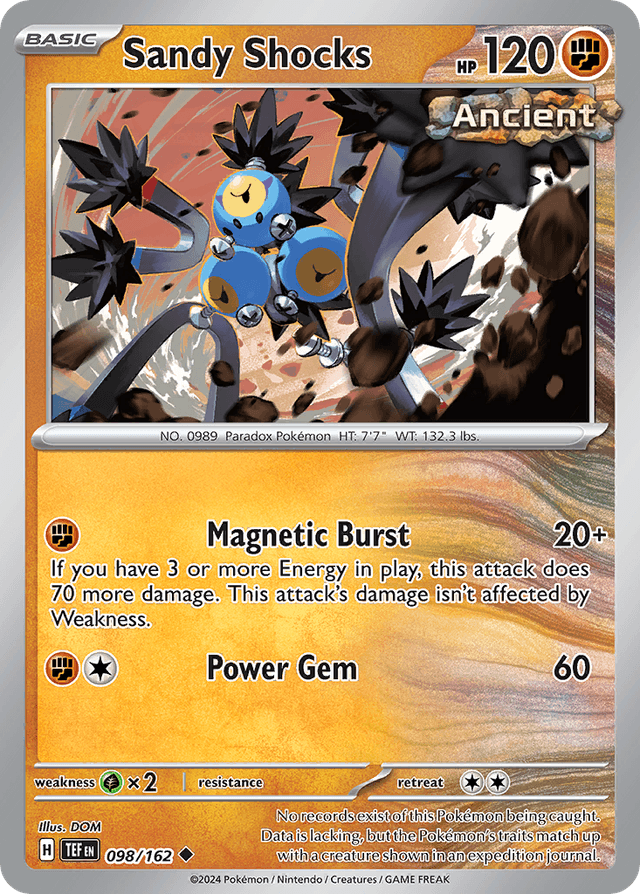 Carta Sandy Shocks 98/162 do set Temporal Forces — Pokémon TCG | Bynx