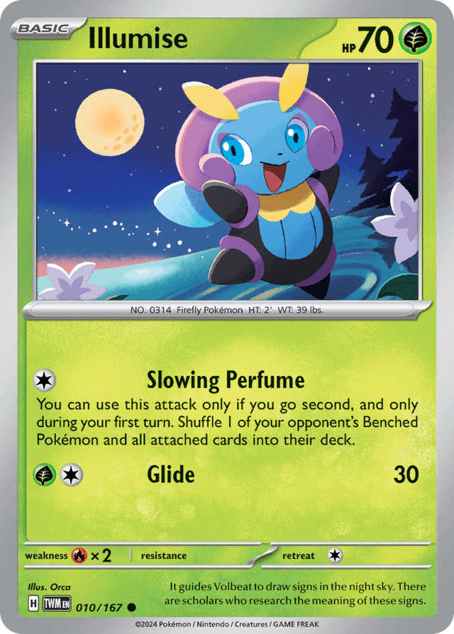 Carta Illumise 10/167 do set Twilight Masquerade — Pokémon TCG | Bynx