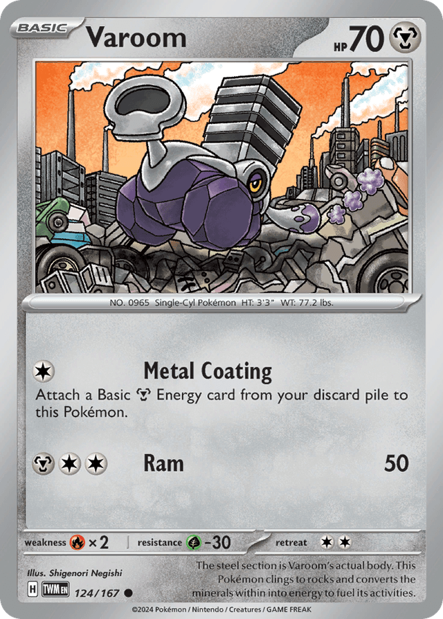 Carta Varoom 124/167 do set Twilight Masquerade — Pokémon TCG | Bynx