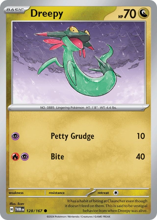 Carta Dreepy 128/167 do set Twilight Masquerade — Pokémon TCG | Bynx