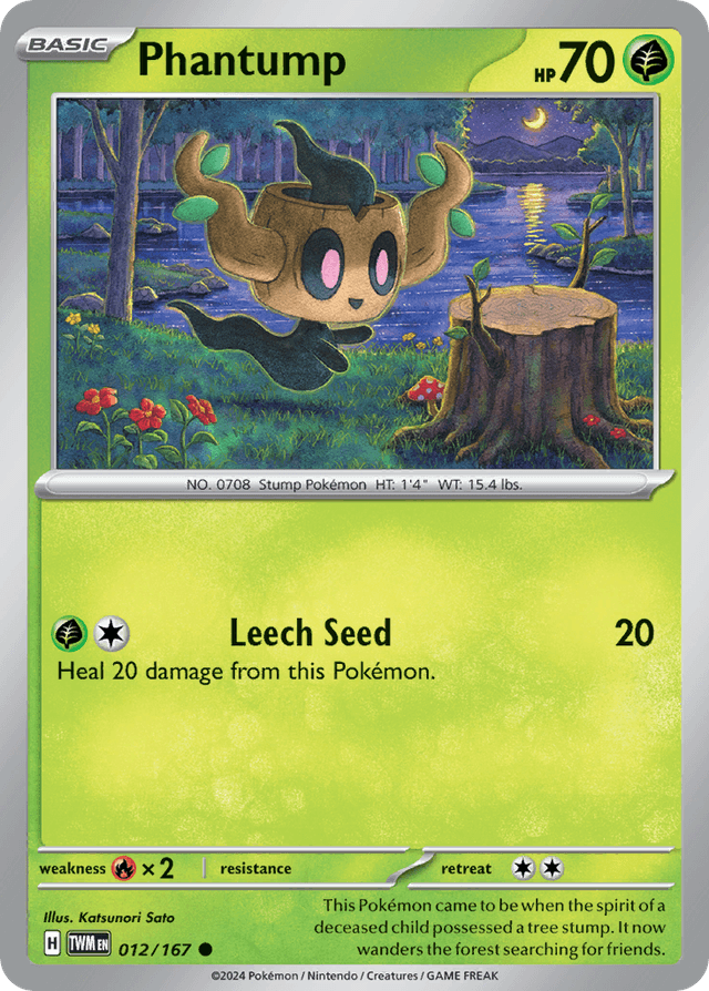 Carta Phantump 12/167 do set Twilight Masquerade — Pokémon TCG | Bynx