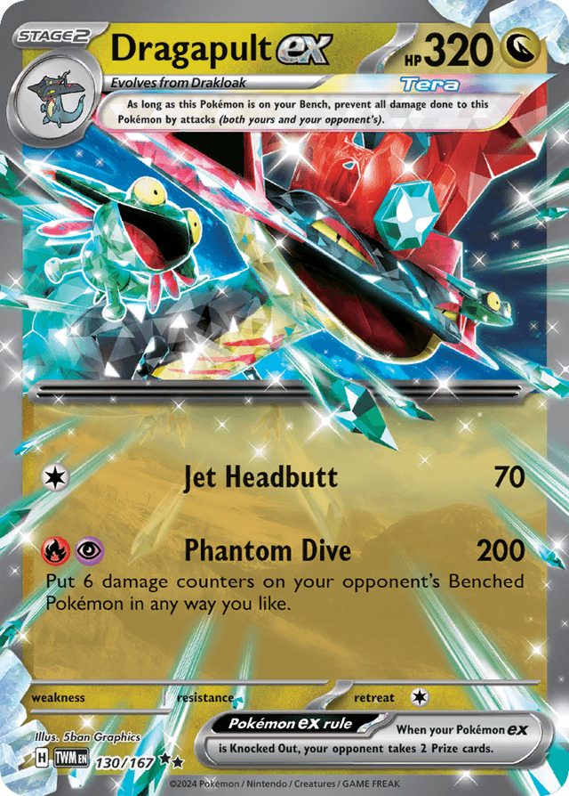 Carta Dragapult ex 130/167 do set Twilight Masquerade — Pokémon TCG | Bynx
