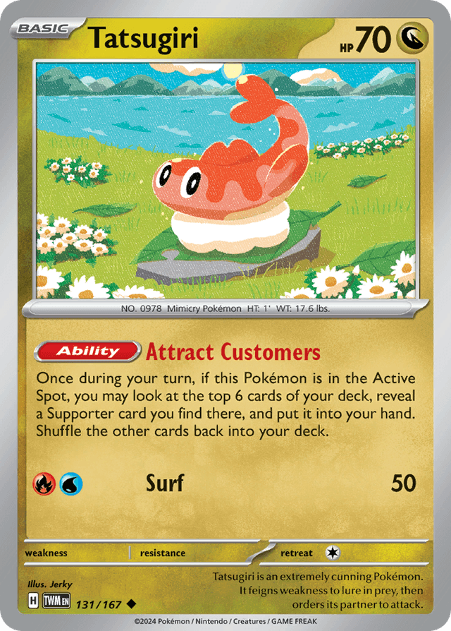 Carta Tatsugiri 131/167 do set Twilight Masquerade — Pokémon TCG | Bynx