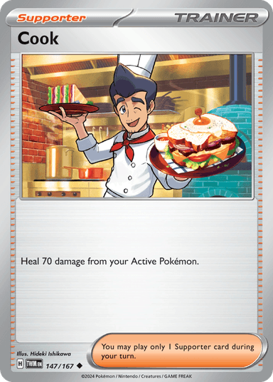 Carta Cook 147/167 do set Twilight Masquerade — Pokémon TCG | Bynx