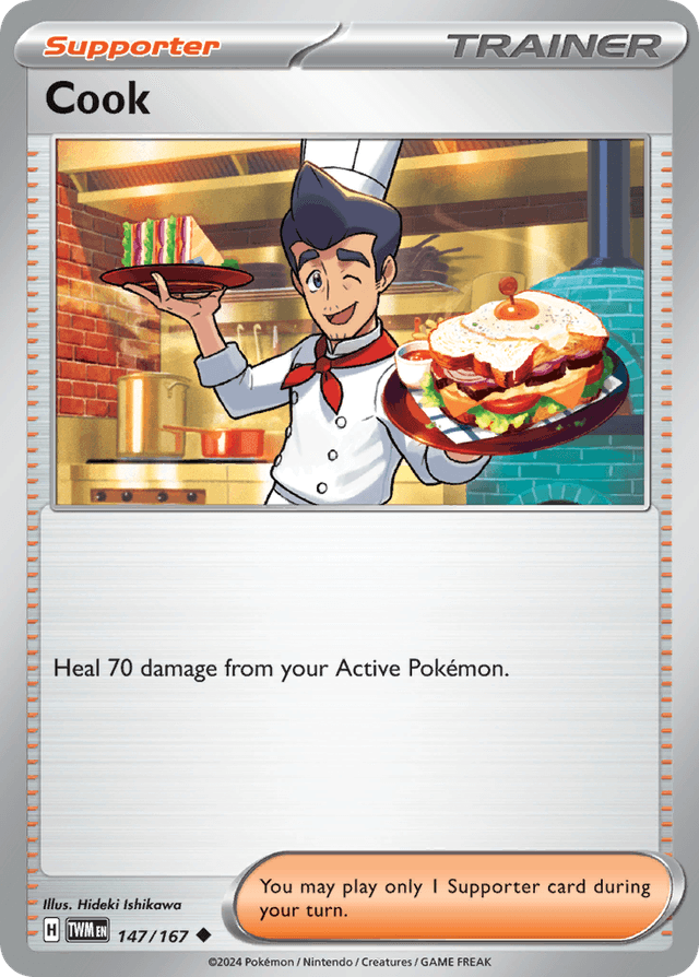 Carta Cook 147/167 do set Twilight Masquerade — Pokémon TCG | Bynx