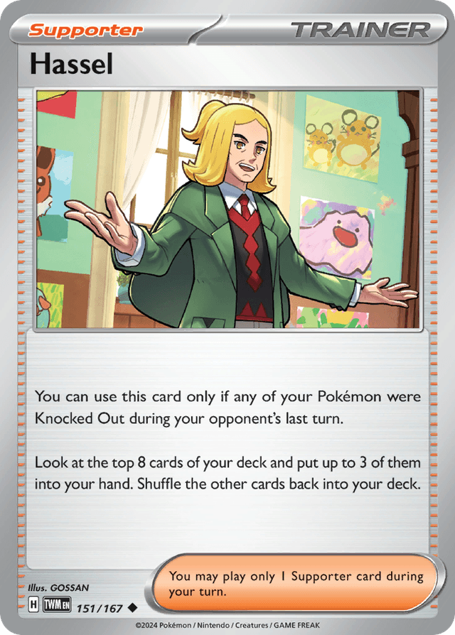 Carta Hassel 151/167 do set Twilight Masquerade — Pokémon TCG | Bynx