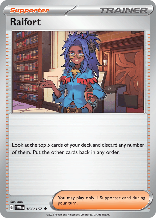 Carta Raifort 161/167 do set Twilight Masquerade — Pokémon TCG | Bynx