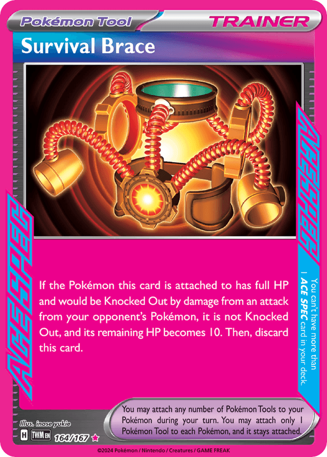 Carta Survival Brace 164/167 do set Twilight Masquerade — Pokémon TCG | Bynx