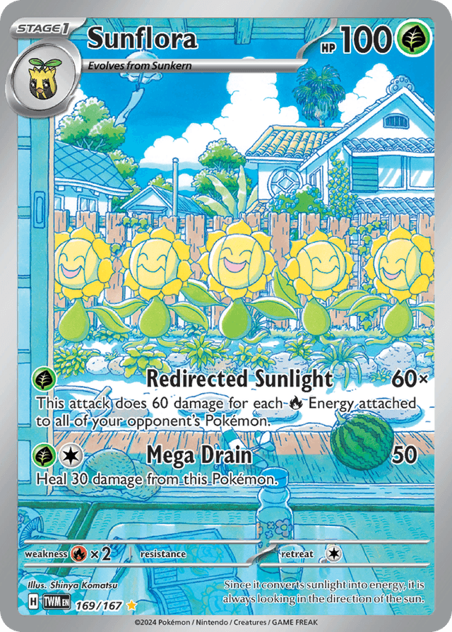 Carta Sunflora 169/167 do set Twilight Masquerade — Pokémon TCG | Bynx