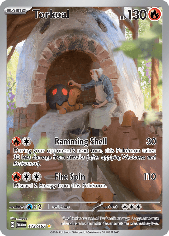 Carta Torkoal 172/167 do set Twilight Masquerade — Pokémon TCG | Bynx