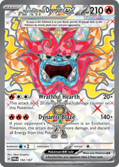 Hearthflame Mask Ogerpon ex 192 — Twilight Masquerade