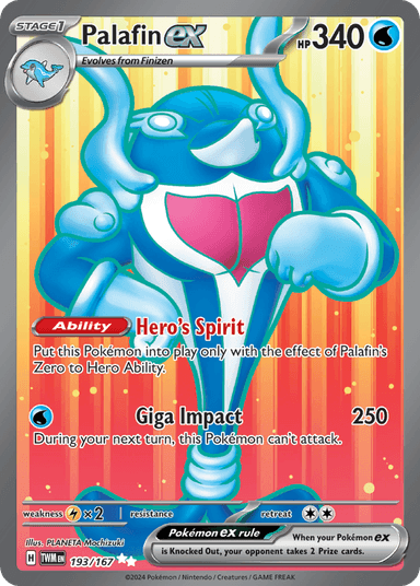 Carta Palafin ex 193/167 do set Twilight Masquerade — Pokémon TCG | Bynx