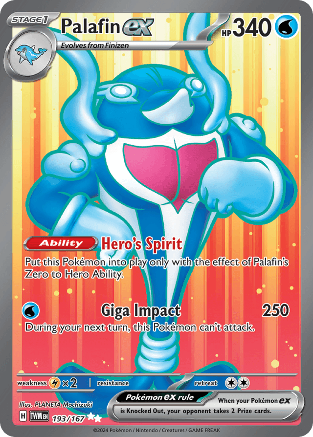 Carta Palafin ex 193/167 do set Twilight Masquerade — Pokémon TCG | Bynx