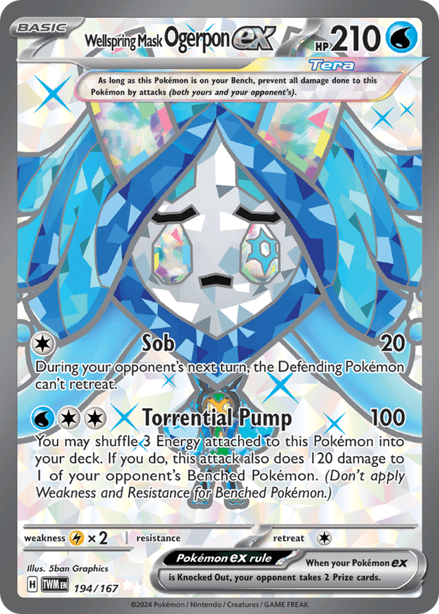 Carta Wellspring Mask Ogerpon ex 194/167 do set Twilight Masquerade — Pokémon TCG | Bynx