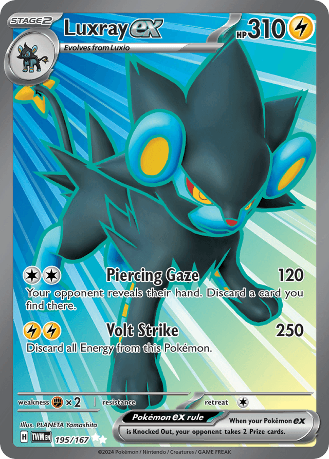 Carta Luxray ex 195/167 do set Twilight Masquerade — Pokémon TCG | Bynx