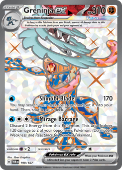 Greninja ex 198/167 — Mascarada do Crepúsculo