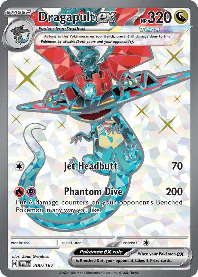 Carta Dragapult ex 200/167 do set Twilight Masquerade — Pokémon TCG | Bynx