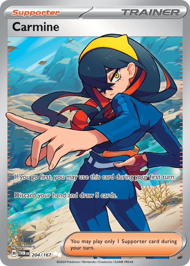 Carta Carmine 204/167 do set Twilight Masquerade — Pokémon TCG | Bynx
