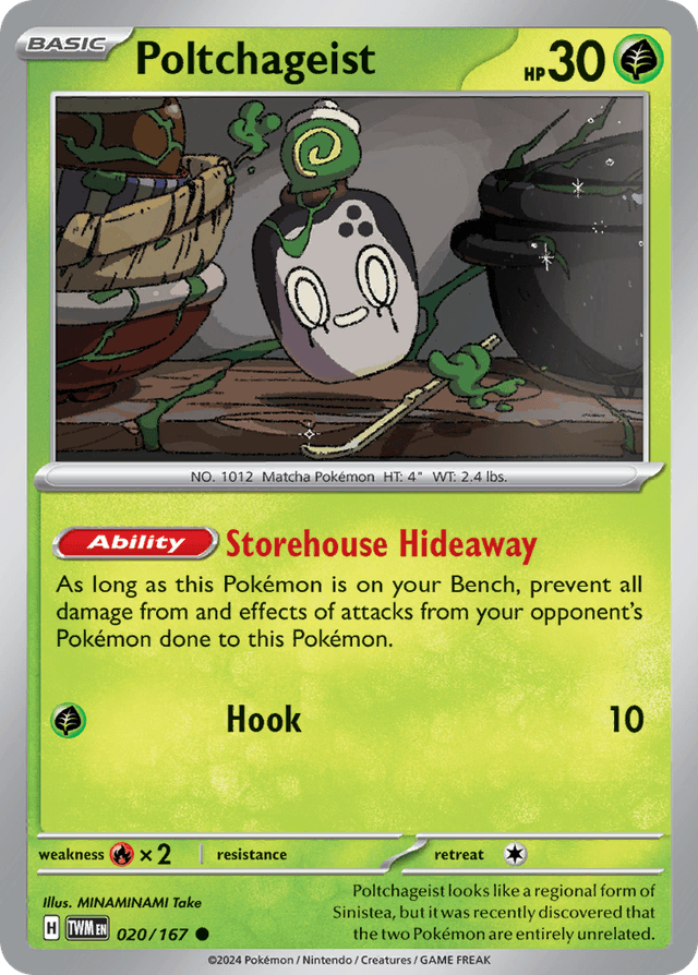 Carta Poltchageist 20/167 do set Twilight Masquerade — Pokémon TCG | Bynx