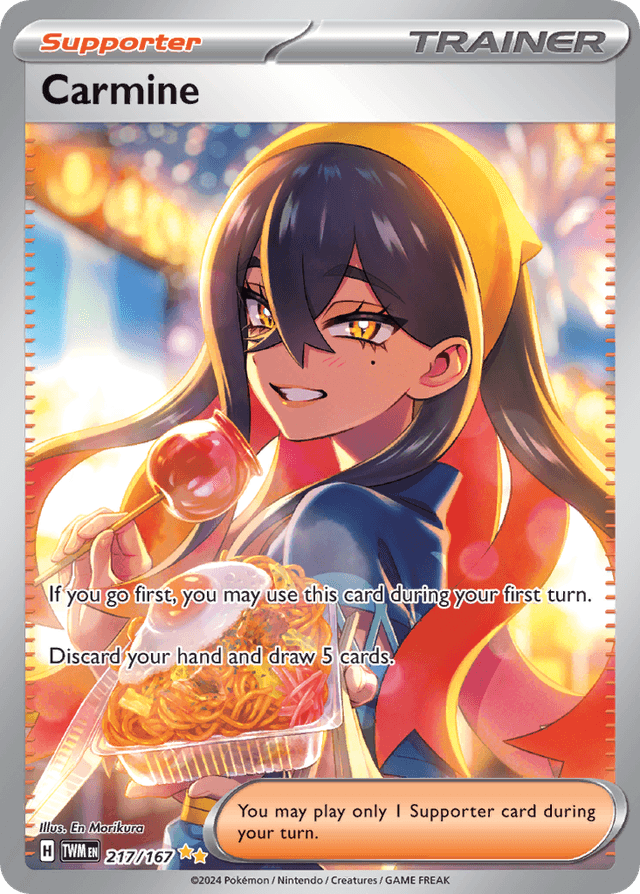 Carta Carmine 217/167 do set Twilight Masquerade — Pokémon TCG | Bynx