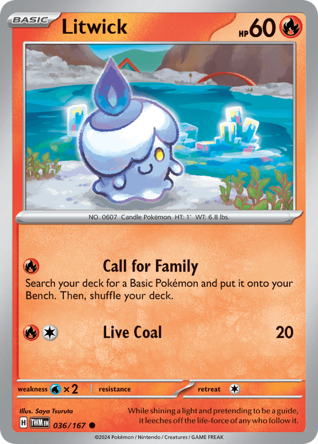 Carta Litwick 36/167 do set Twilight Masquerade — Pokémon TCG | Bynx