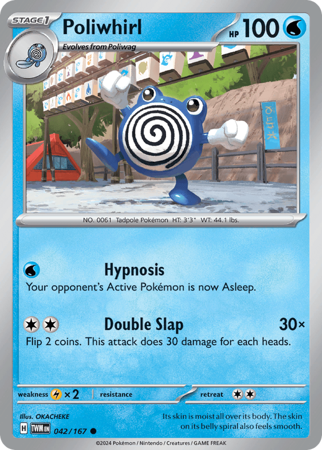 Carta Poliwhirl 42/167 do set Twilight Masquerade — Pokémon TCG | Bynx
