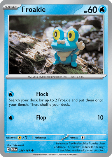 Carta Froakie 56/167 do set Twilight Masquerade — Pokémon TCG | Bynx