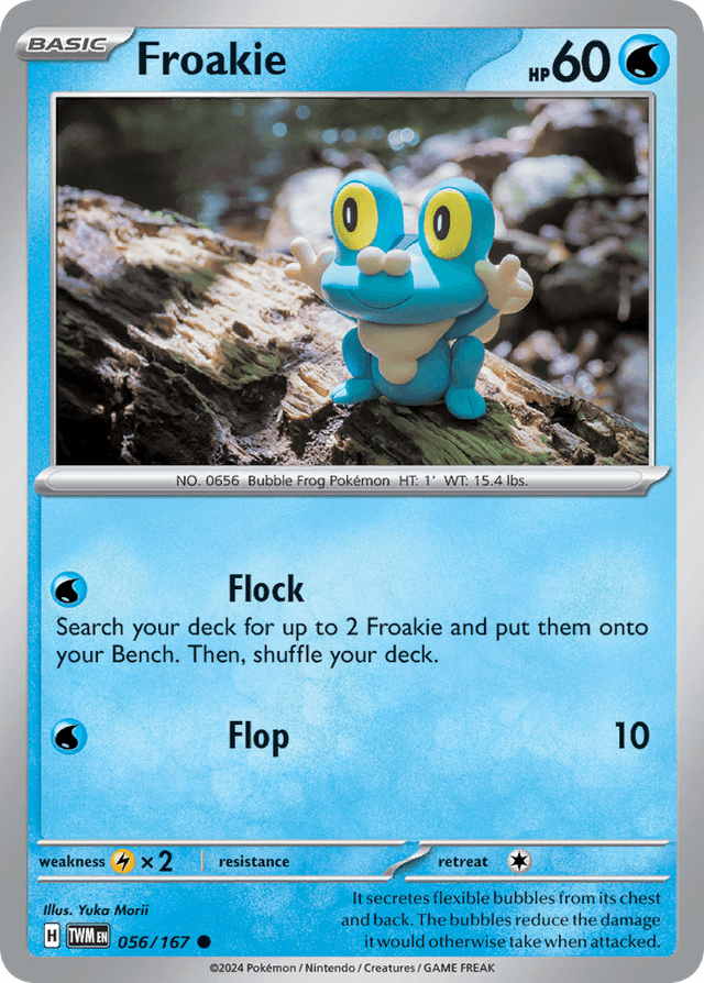 Carta Froakie 56/167 do set Twilight Masquerade — Pokémon TCG | Bynx