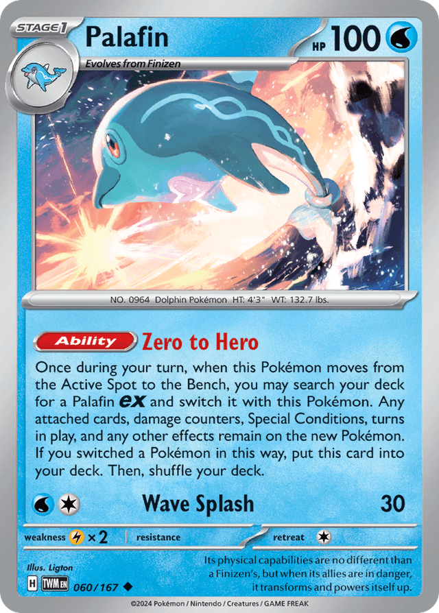 Carta Palafin 60/167 do set Twilight Masquerade — Pokémon TCG | Bynx