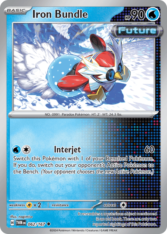 Carta Iron Bundle 62/167 do set Twilight Masquerade — Pokémon TCG | Bynx