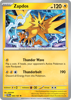 Zapdos 65/167 — Mascarada do Crepúsculo
