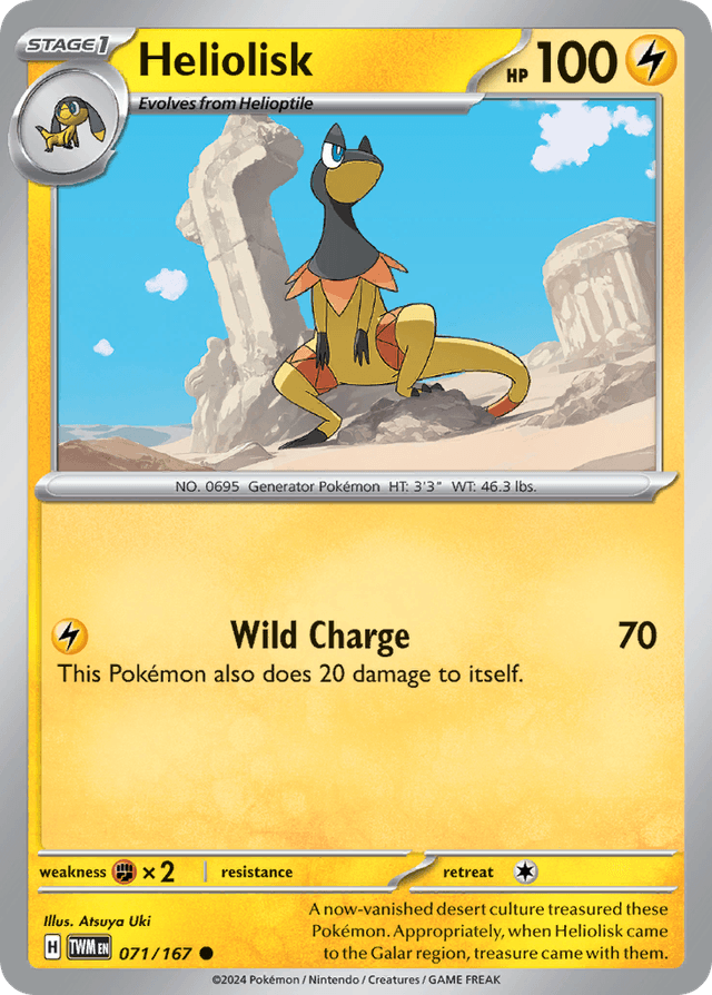 Carta Heliolisk 71/167 do set Twilight Masquerade — Pokémon TCG | Bynx