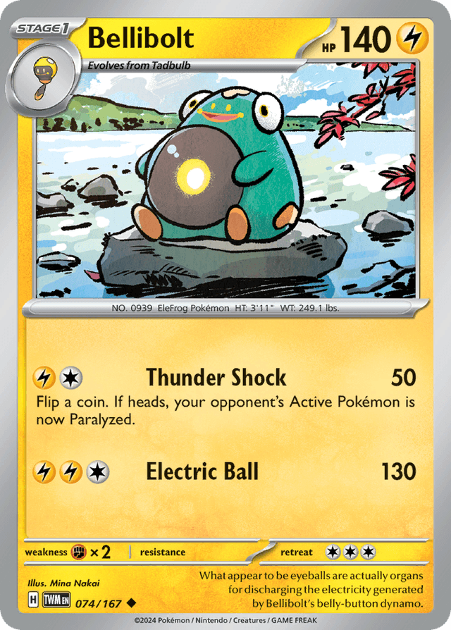 Carta Bellibolt 74/167 do set Twilight Masquerade — Pokémon TCG | Bynx