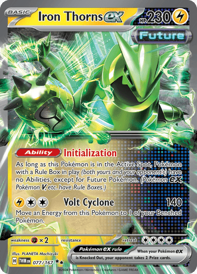 Carta Iron Thorns ex 77/167 do set Twilight Masquerade — Pokémon TCG | Bynx