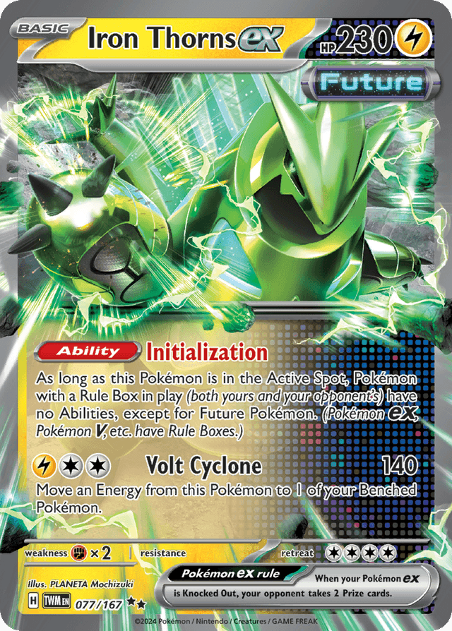 Carta Iron Thorns ex 77/167 do set Twilight Masquerade — Pokémon TCG | Bynx