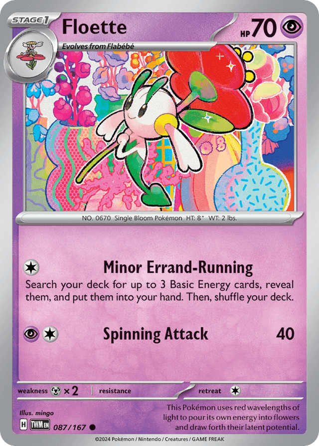 Carta Floette 87/167 do set Twilight Masquerade — Pokémon TCG | Bynx