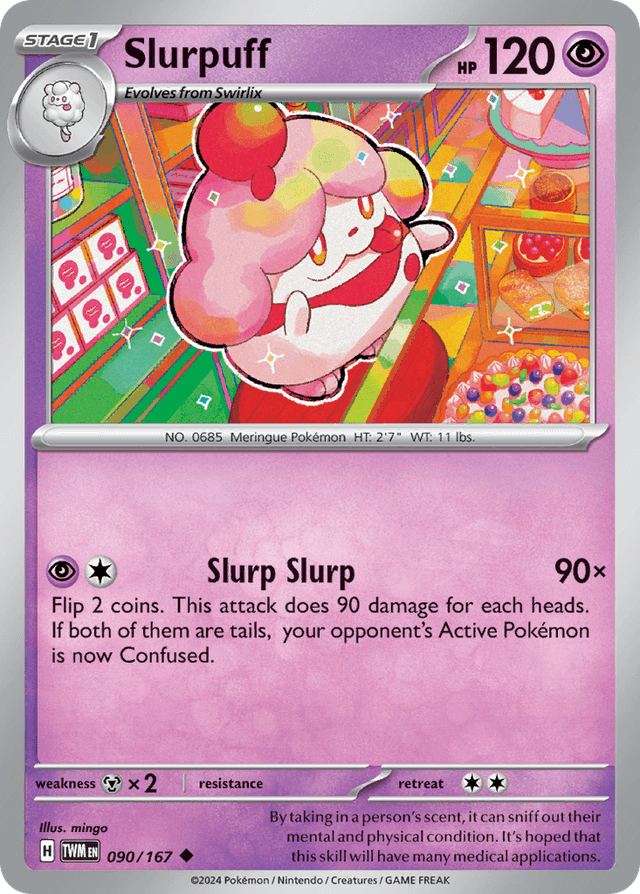 Carta Slurpuff 90/167 do set Twilight Masquerade — Pokémon TCG | Bynx