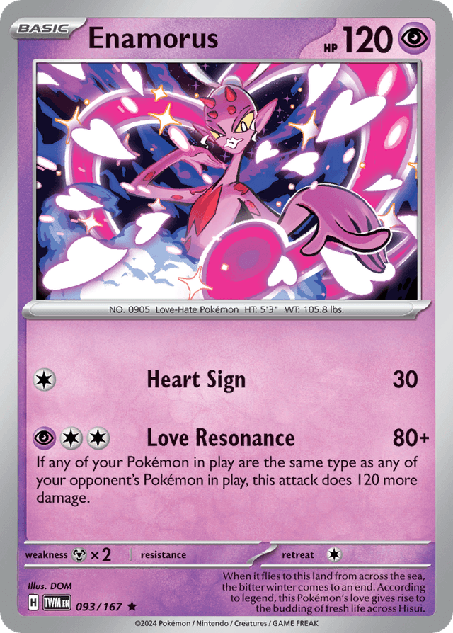 Carta Enamorus 93/167 do set Twilight Masquerade — Pokémon TCG | Bynx