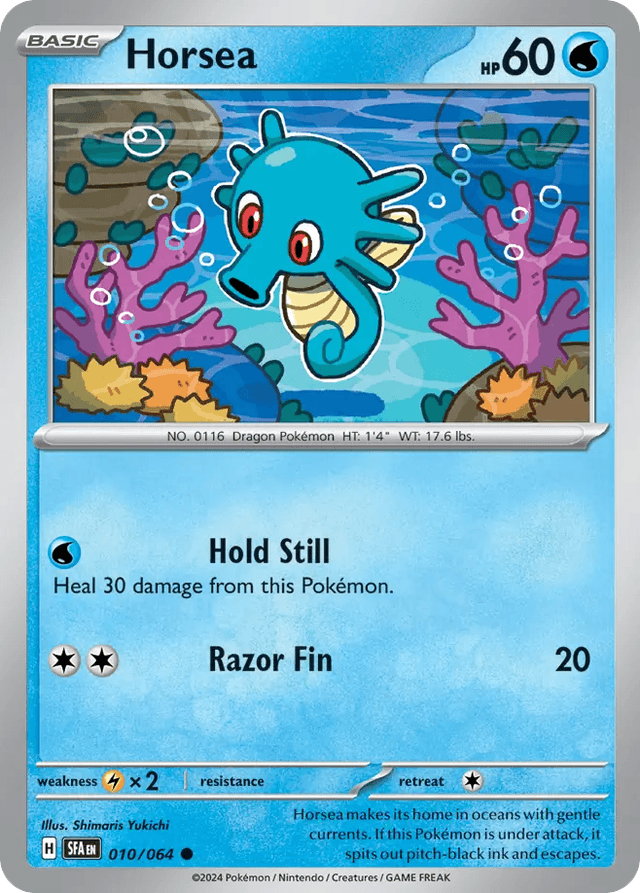 Carta Horsea 10/64 do set Shrouded Fable — Pokémon TCG | Bynx