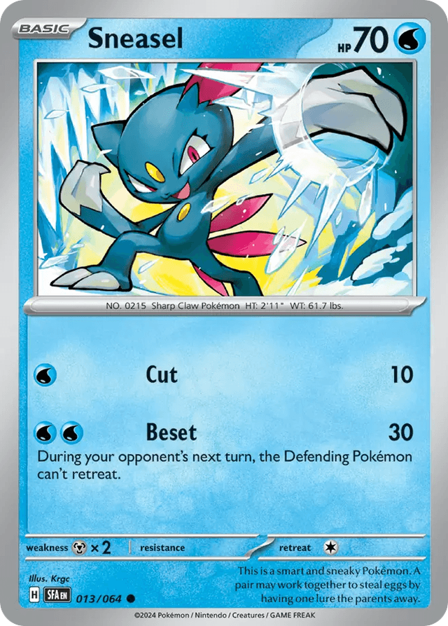 Carta Sneasel 13/64 do set Shrouded Fable — Pokémon TCG | Bynx