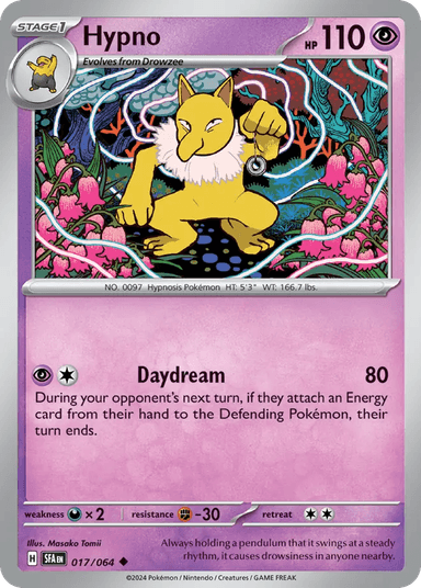 Carta Hypno 17/64 do set Shrouded Fable — Pokémon TCG | Bynx