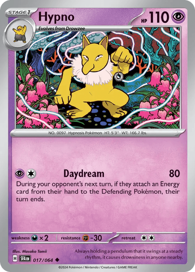 Carta Hypno 17/64 do set Shrouded Fable — Pokémon TCG | Bynx