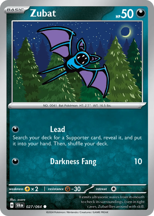 Carta Zubat 27/64 do set Shrouded Fable — Pokémon TCG | Bynx