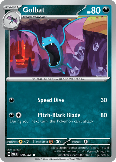 Carta Golbat 28/64 do set Shrouded Fable — Pokémon TCG | Bynx