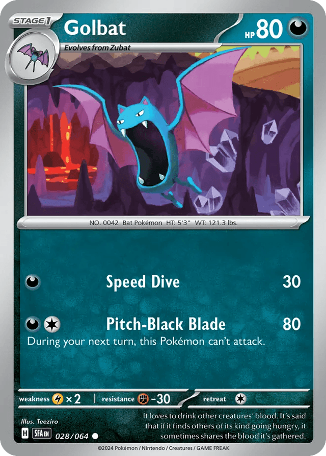 Carta Golbat 28/64 do set Shrouded Fable — Pokémon TCG | Bynx