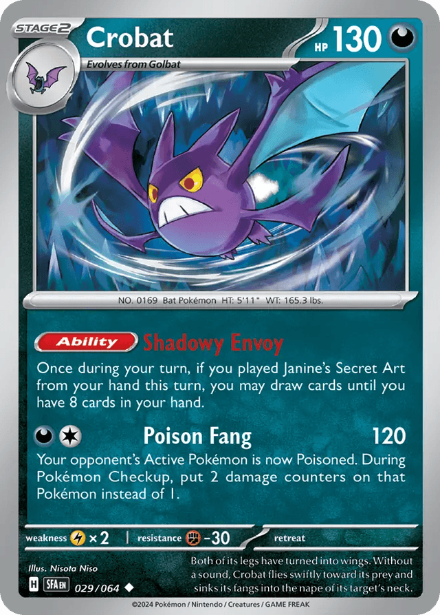 Carta Crobat 29/64 do set Shrouded Fable — Pokémon TCG | Bynx