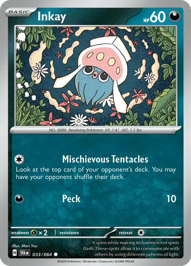 Carta Inkay 33/64 do set Shrouded Fable — Pokémon TCG | Bynx