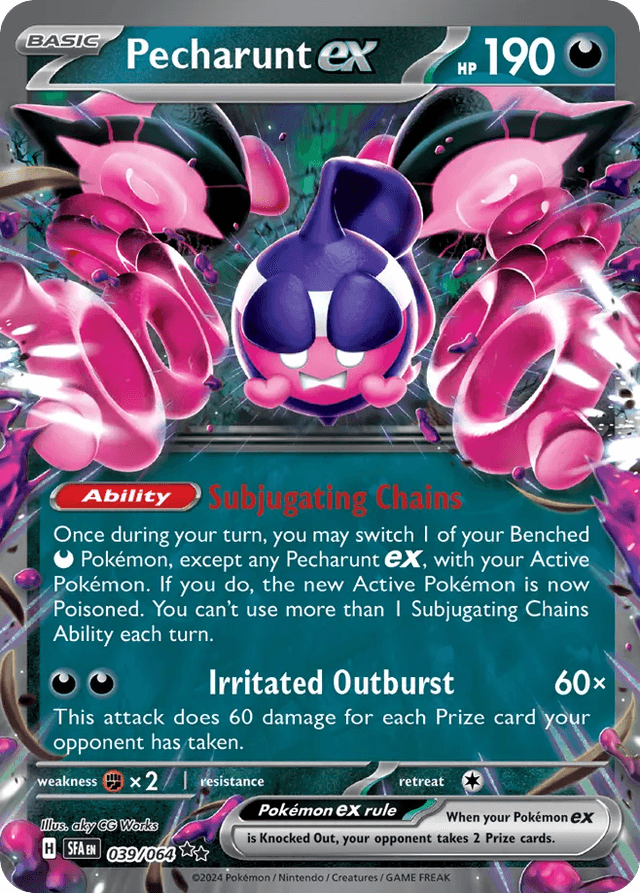Carta Pecharunt ex 39/64 do set Shrouded Fable — Pokémon TCG | Bynx